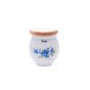 Dóza s nápisem cukr, 10,4 cm, Pomněnky, Český porcelán