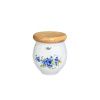 Dóza s nápisem sůl, 10,4 cm, Pomněnky, Český porcelán