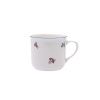 Vařák, 0,65 l, házenka s modrou linkou, slonová kost, porcelán Dubí