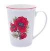 Hrnek Erin, Český porcelán Dubí, vlčí máky, 0,42 l