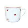 Hrnek Vařák, 0,65 l, Český porcelán, berušky s červenou linkou