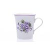 Hrnek Ema, 340 ml, fialky, Český porcelán