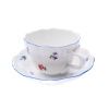 Šálek s podšálkem D, 0,40 l, rakouská házenka, Český porcelán