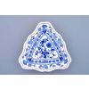 Mísa salátová tříhranná  19,5 cm,  cibulák, Český porcelán