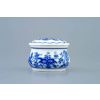 Dóza pilulník kulatá s víčkem 5 cm, cibulák, Český porcelán