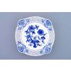 Mísa čtyřhranná prolamovaná, 17 cm, cibulák, Český porcelán