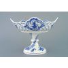 Mísa pětihranná prolam. na ozd. noze níz.  24 cm, cibulák, Český porcelán