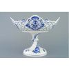 Mísa pětihranná prolam. na ozd. noze vys.  28 cm, cibulák, Český porcelán