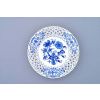 Talíř prolamovaný  15 cm, cibulák, Český porcelán