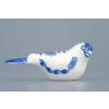 Ptáček 1 - dlouhý 4,5 x 13 cm, cibulák, Český porcelán