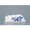 Zajíc ležící 10 cm, cibulák, Český porcelán