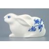 Zajíc velikonoční ležící 6,1 x 11,4 cm, cibulák, Český porcelán