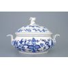 Mísa zeleninová kulatá s víkem bez výřezu, 2,00 l, cibulák, Český porcelán