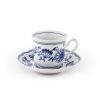 Šálek s podšálkem, český porcelán, cibulák, 200 ml, Mary-Anne, Leander