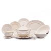 Jídelní souprava Sonáta, bílá krajka, slonová kost, Leander, 25 dílná