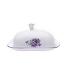 Máslenka, fialky, 250 g, Český porcelán Dubí